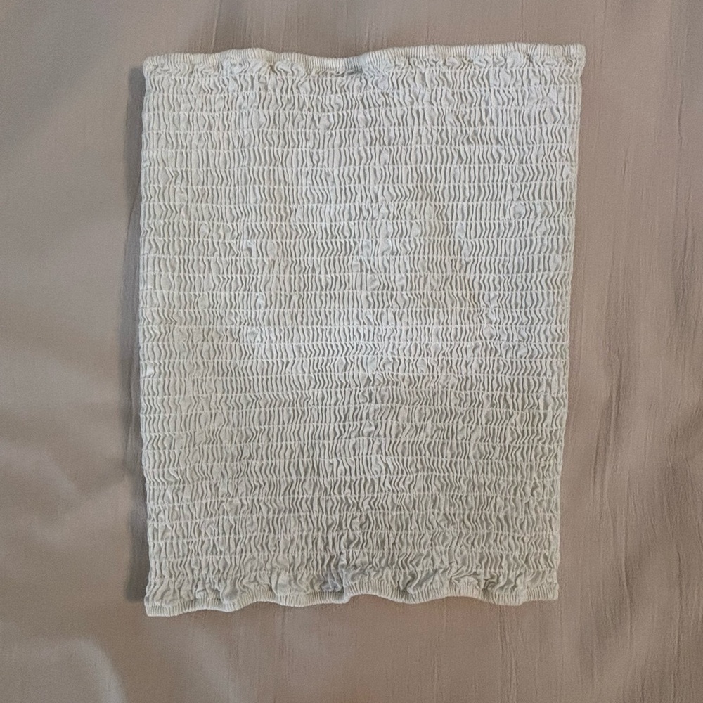 DONNI. Cream Tube Top